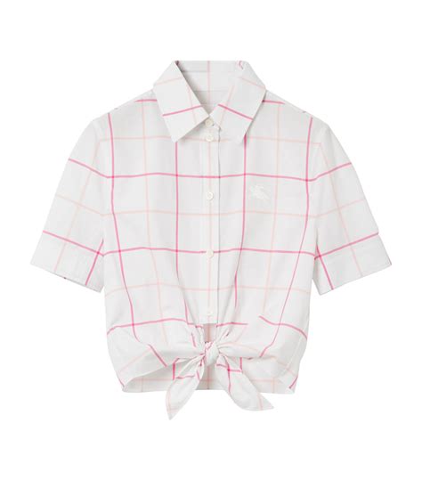 burberry levis women shirt|burberry cropped shirt.